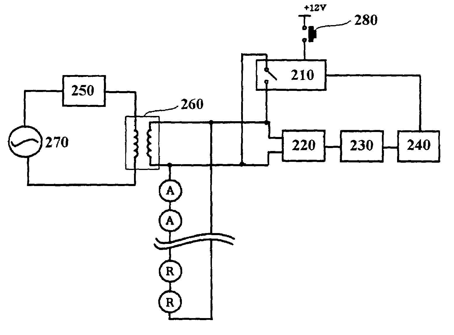 Apparatus for monitoring open state of the secondary terminals of a current transformer