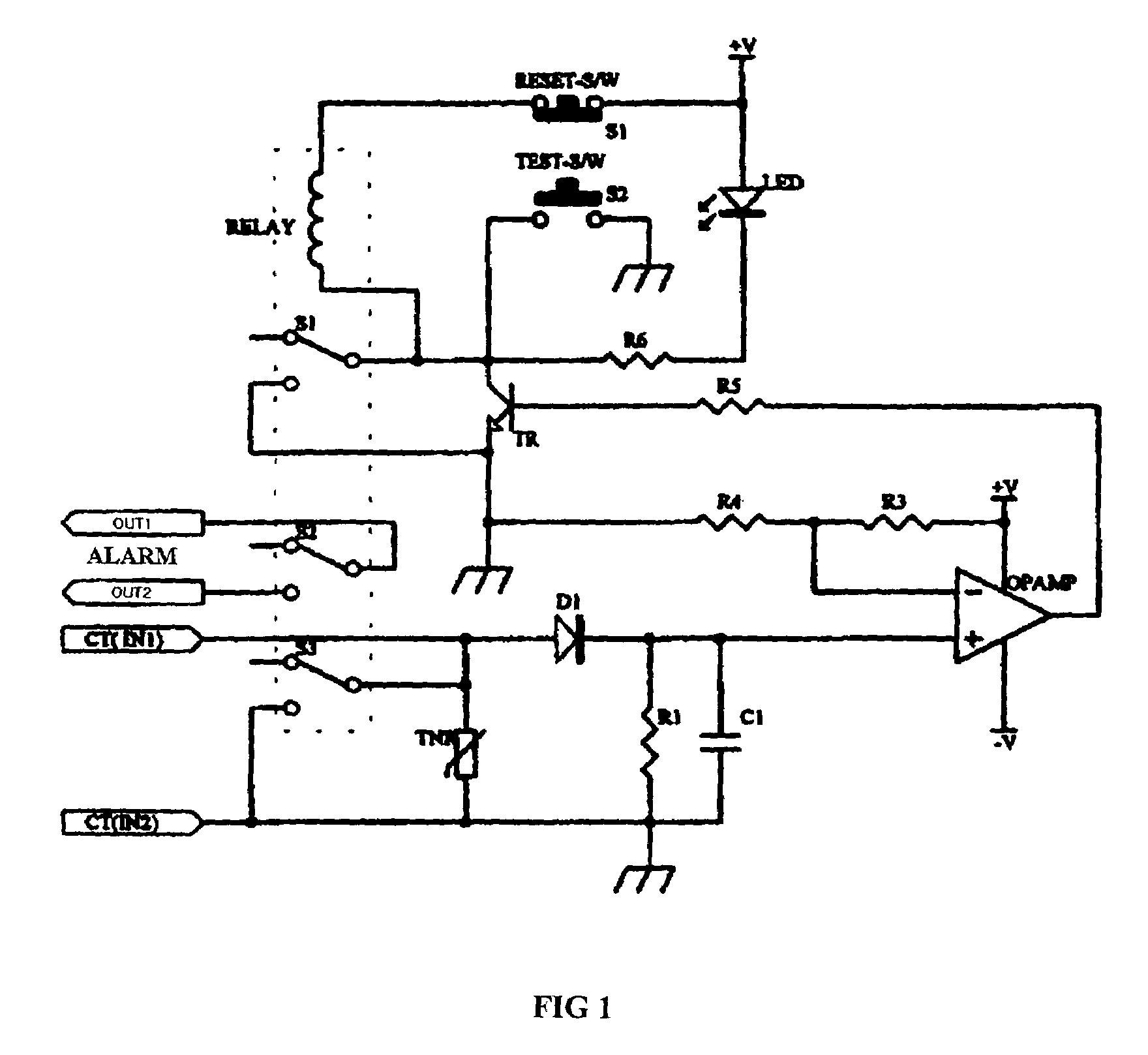 Apparatus for monitoring open state of the secondary terminals of a current transformer