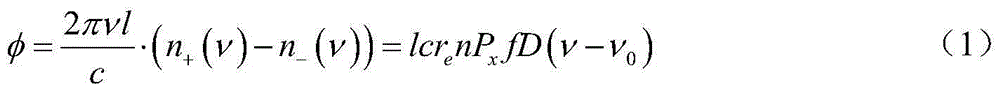 Atomic spin precession detection method and device based on circular polarization detection light