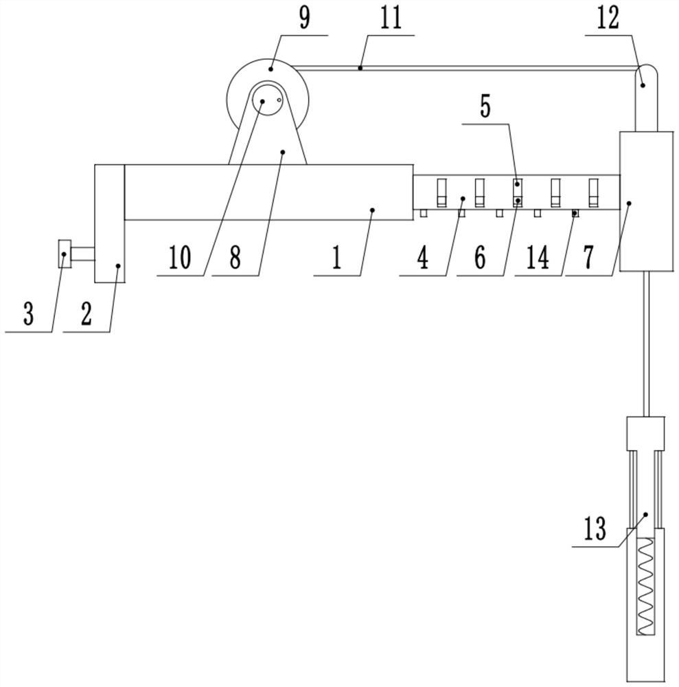 Fabricated external wall panel hoisting device for building construction