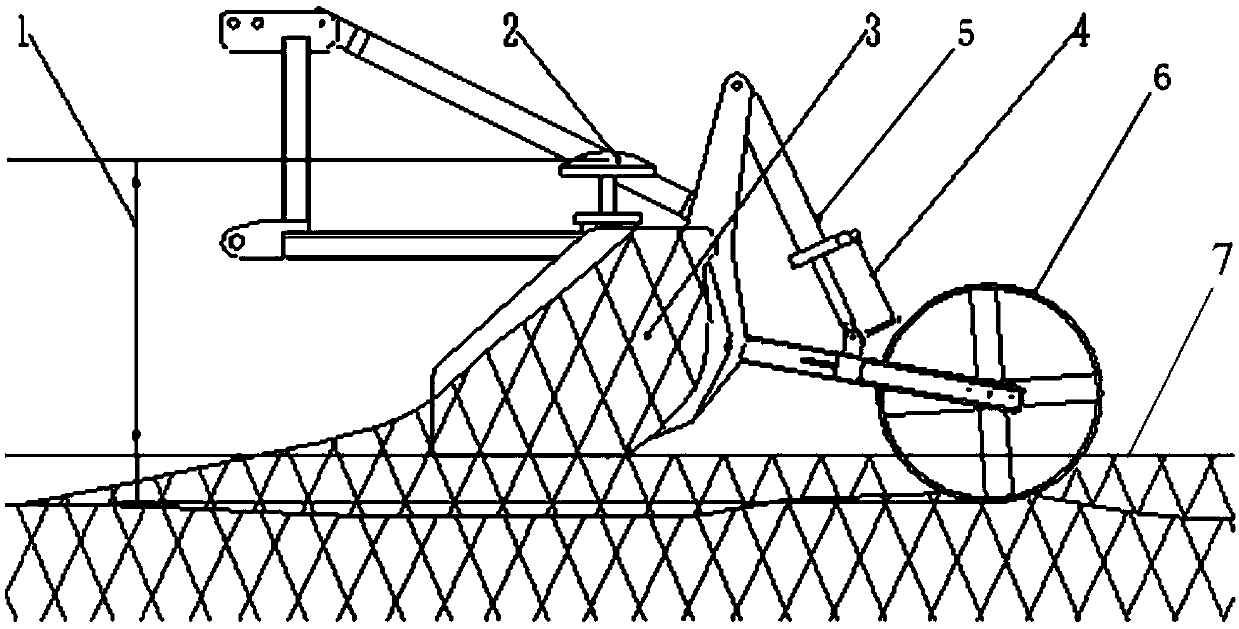 Farmland three-dimensional terrain real-time measurement device and method