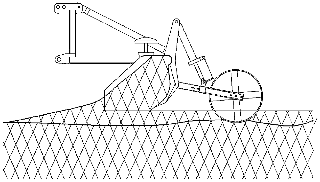 Farmland three-dimensional terrain real-time measurement device and method