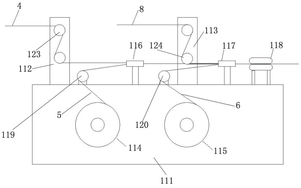 Layered longitudinal wrapping paper flat cable and manufacturing method thereof