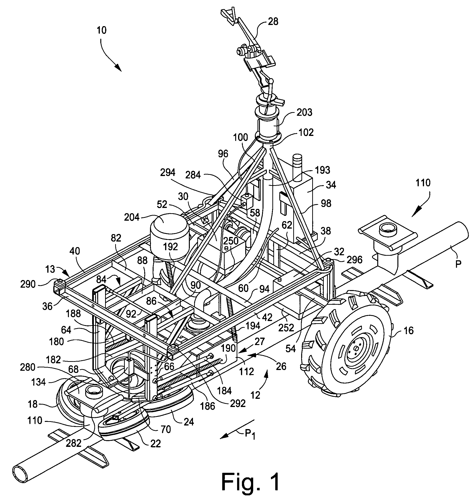 Traveling sprinkler incorporating automatic water supply valve docking station