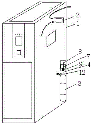 Electric vehicle charging pile for automatically controlling and performing fire extinguishing