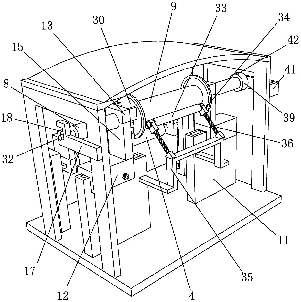 Yarn winding device for textile machinery