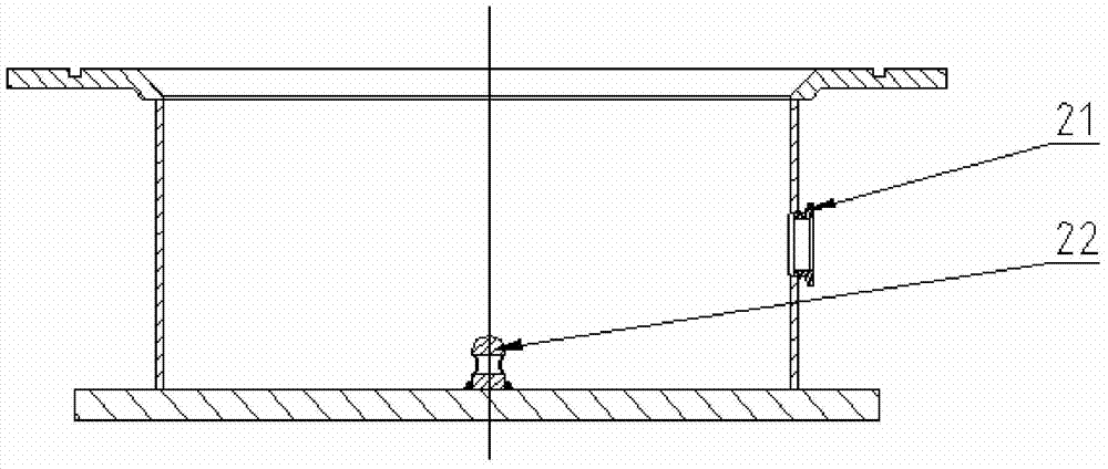 A test device and test method for a negative-pressure flip-up umbrella