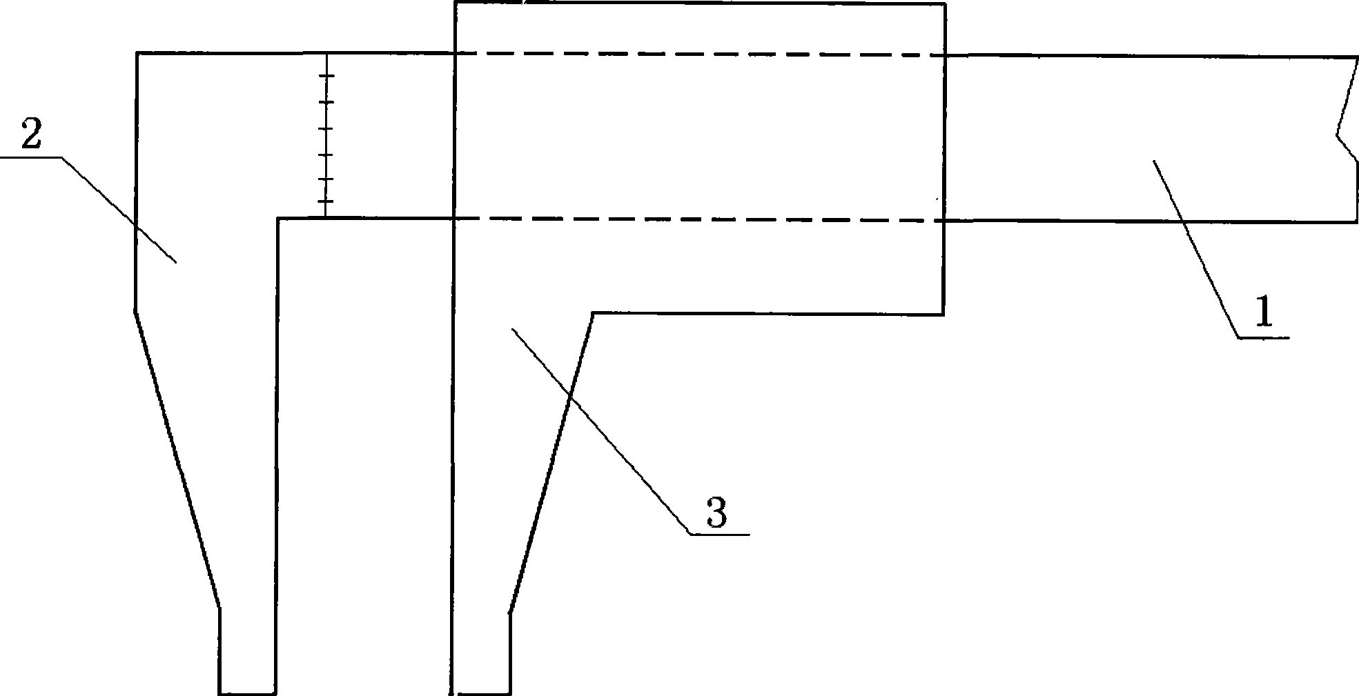 Method for enhancing rigidity of bayonet of stainless steel vernier caliper