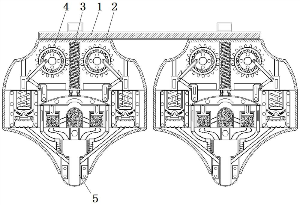 Saving-type dispensing device used in production of main board of game handle