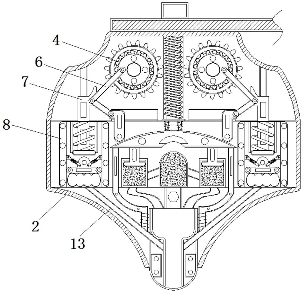 Saving-type dispensing device used in production of main board of game handle