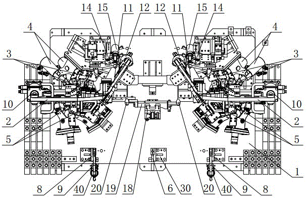 Automatic spot welding device for car body board