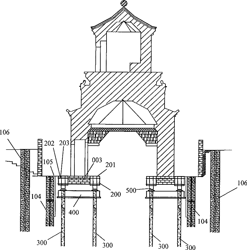 Integral jacking method of heritage buildings