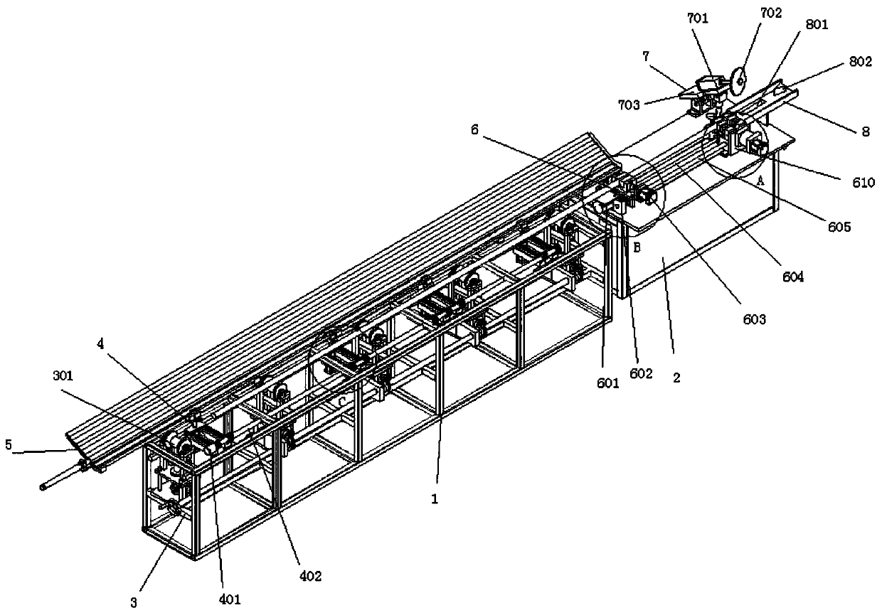 Raw material cutting and slicing equipment for bamboo weaving artware