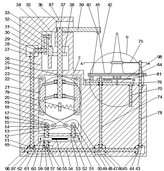 Automatic placement and recovery device of traffic cone