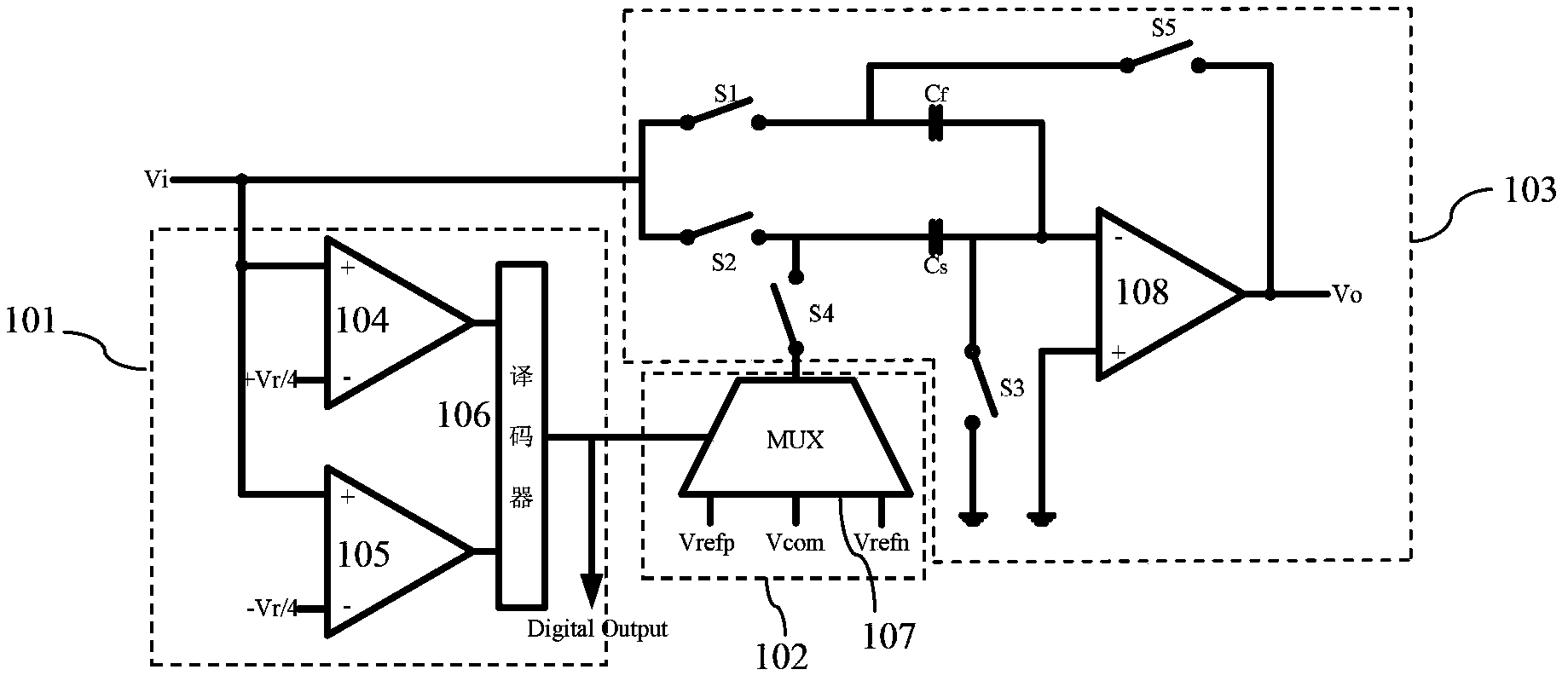 Simulation reference level buffer for pipelined analog-digital converter