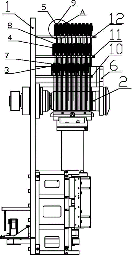 Wire regulating device of multi-wire cutting machine steel wire