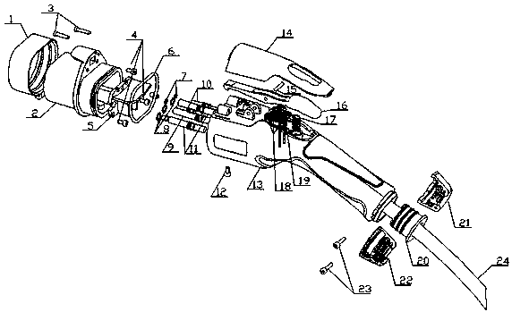 Alternating current electric car charging connecting device