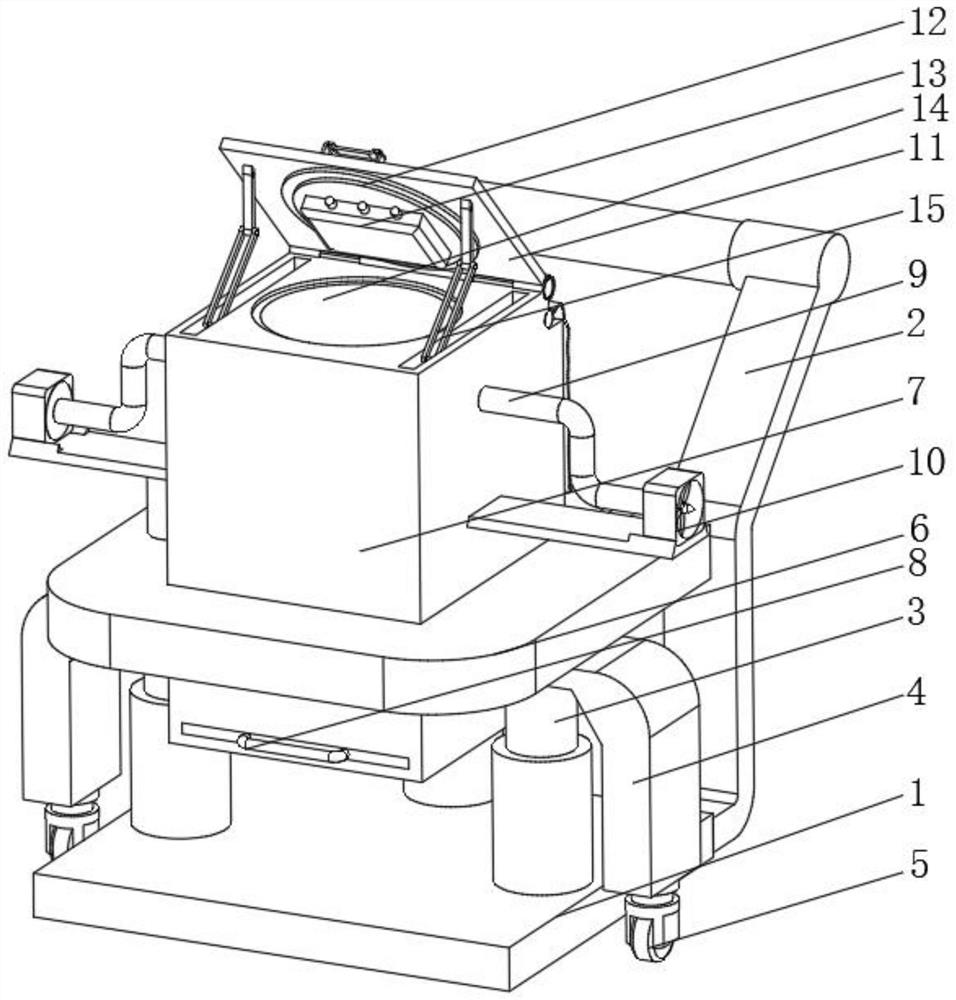 Dust raising station auxiliary monitoring device