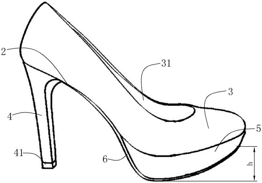 Independent shoe last model for shoemaking and high-heeled shoes