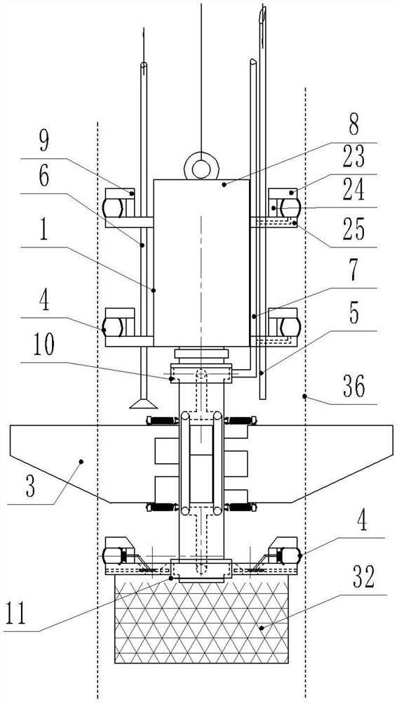 An uplift-resistant table ring groove excavation device for uplift-resistant piles