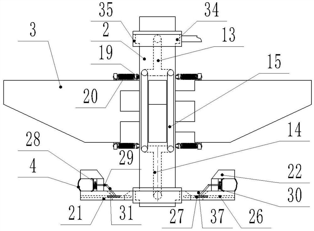 An uplift-resistant table ring groove excavation device for uplift-resistant piles