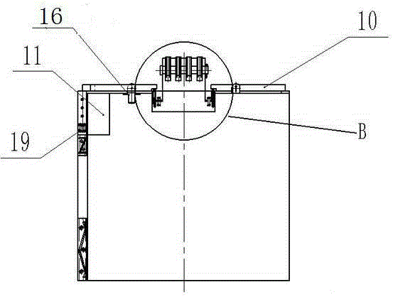 Balance weight device of boring-milling machine