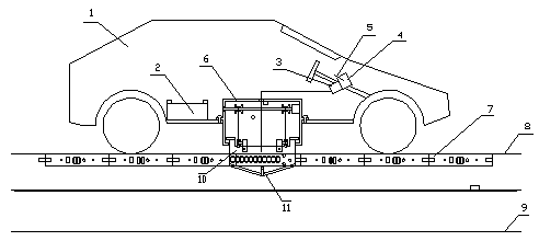 Dynamic wireless automatic charging new energy vehicle system