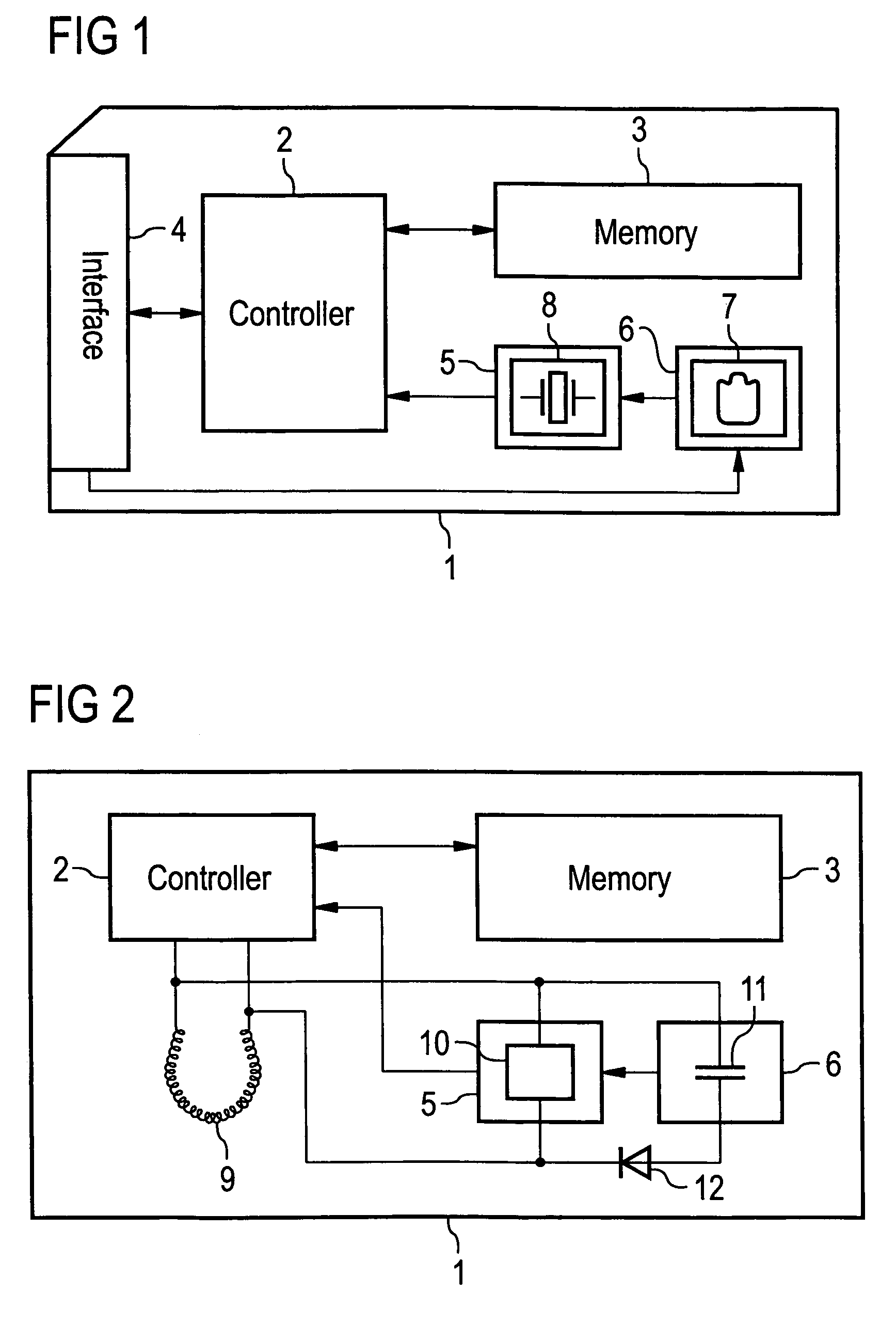 Non-volatile memory card with autarkic chronometer