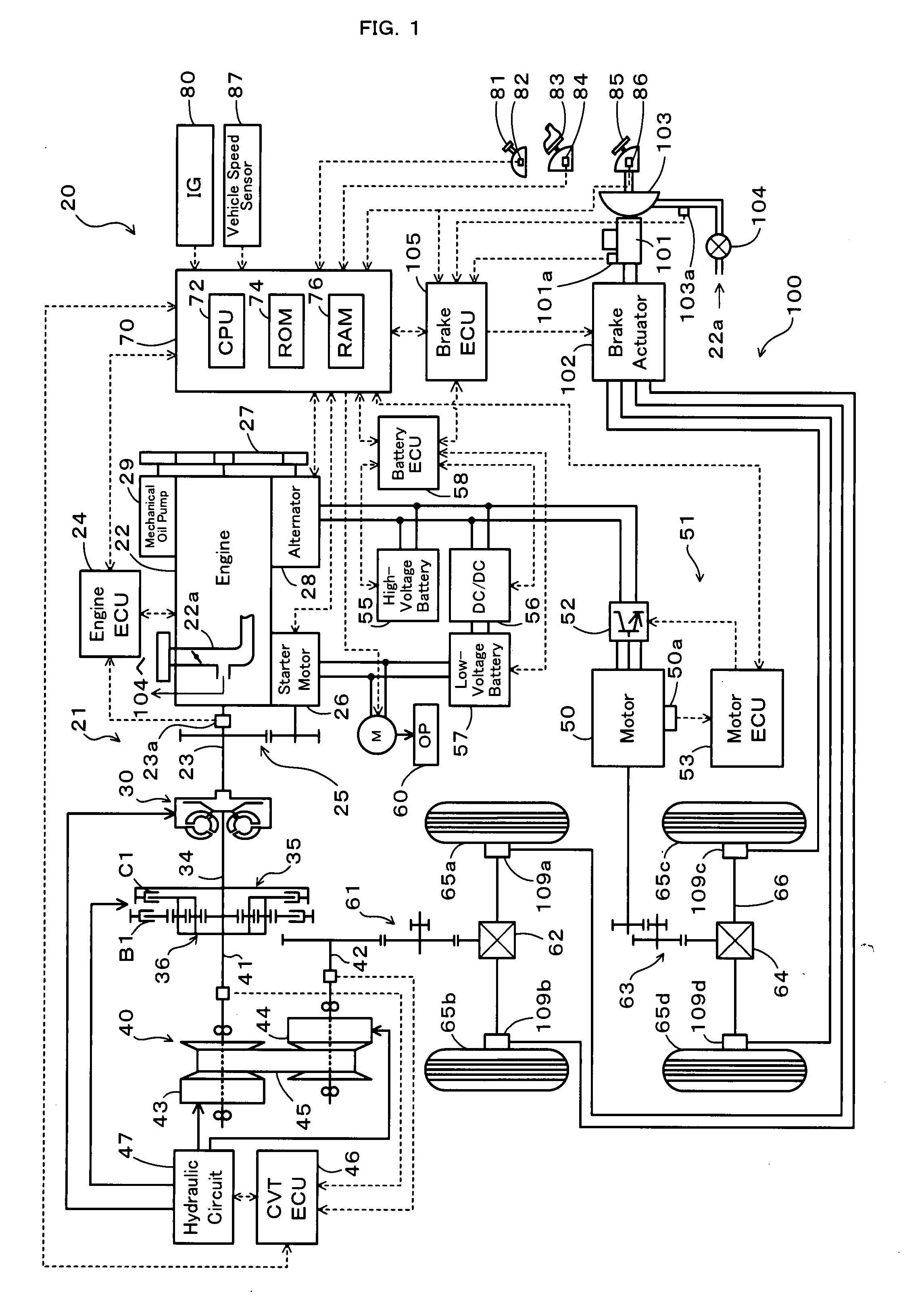 Vehicle and control method of vehicle