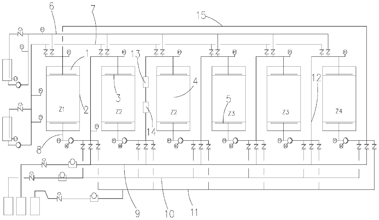 Chromatographic separation device, and method for separating vitamin C mother liquor by using same