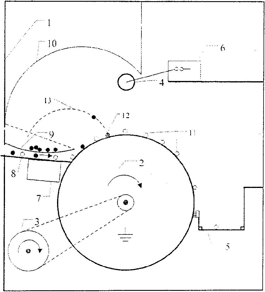 Method for extracting and separating mixed metal particles in high-voltage electrostatic field