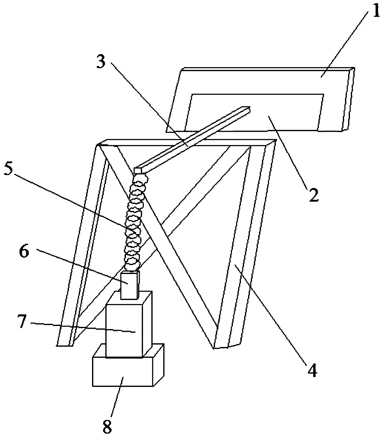 Mine conveyor belt sweeping device