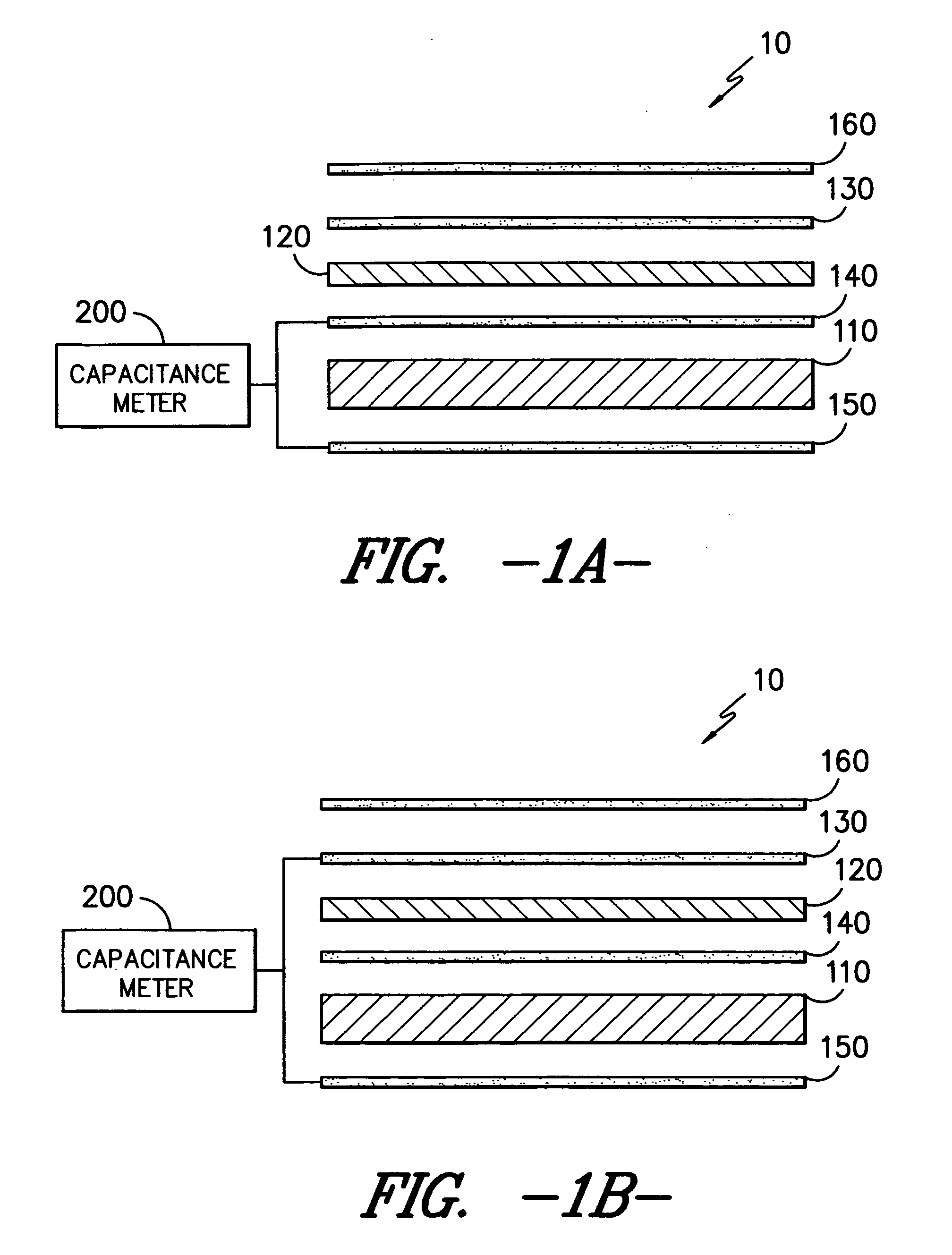 Flexible electroluminescent capacitive sensor