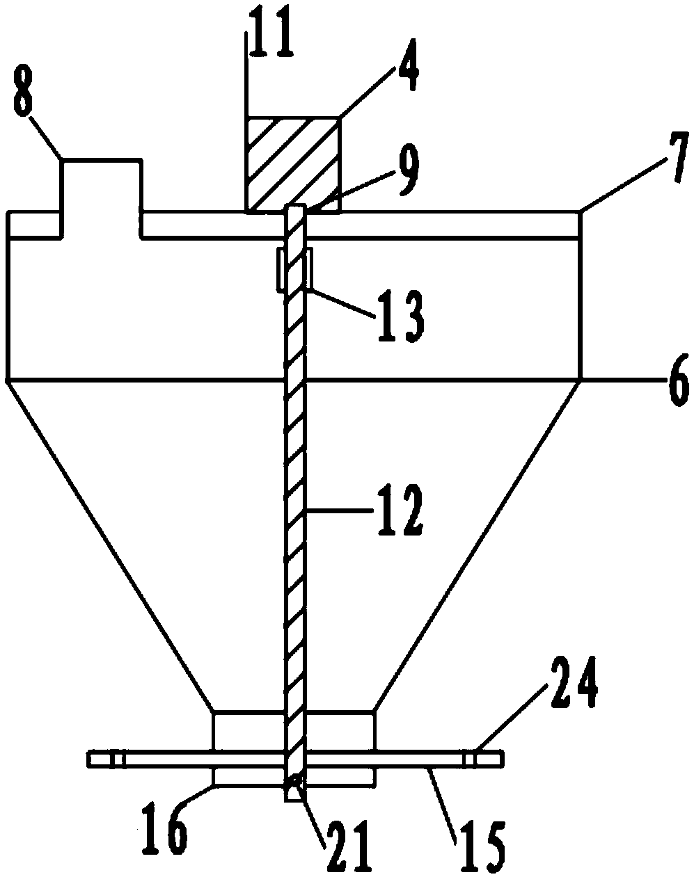 Precise fertilizer discharger based on binocular vision detection