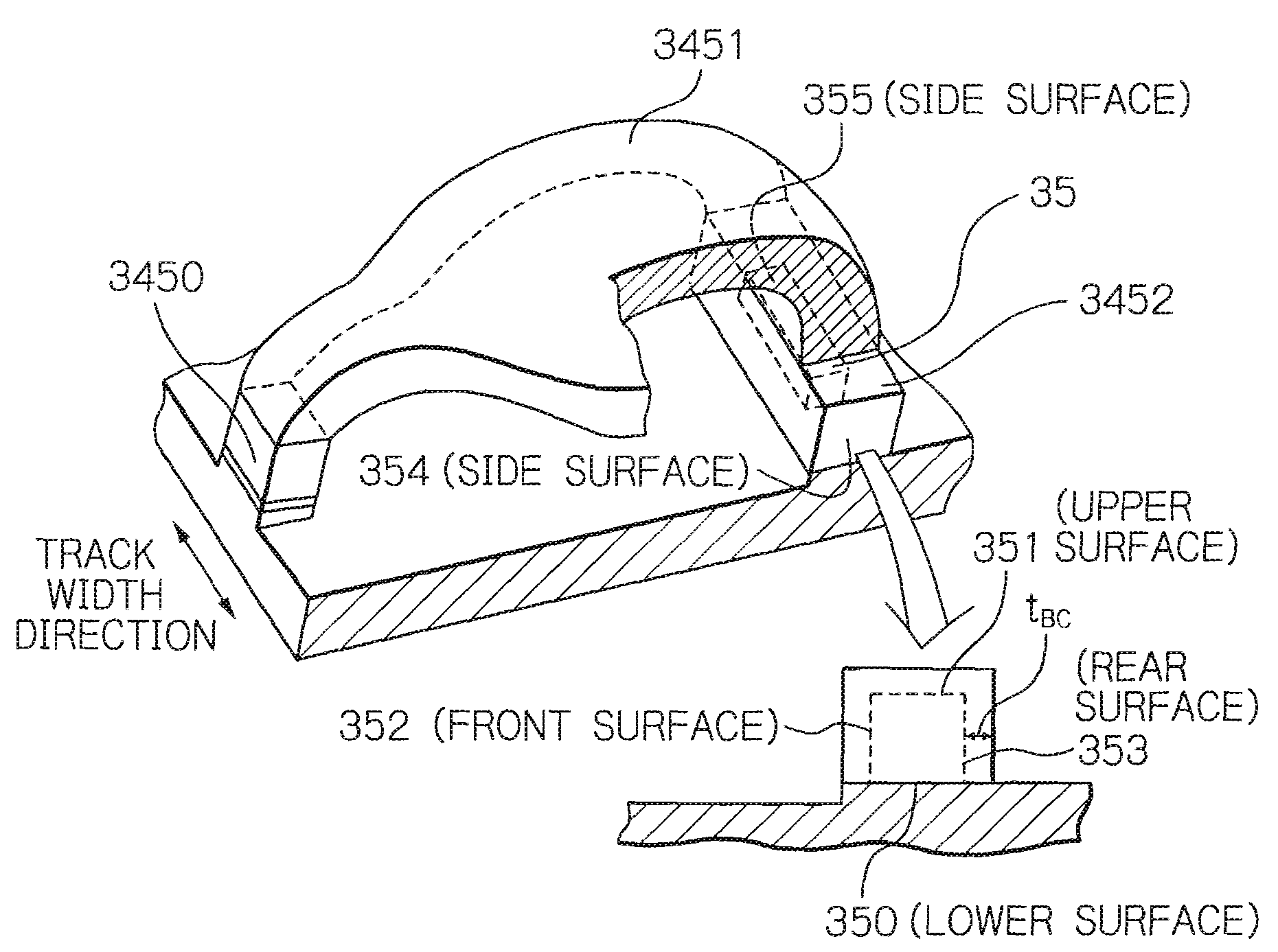 Thin-film magnetic head having magnetic layer with non-magnetic layer therewithin