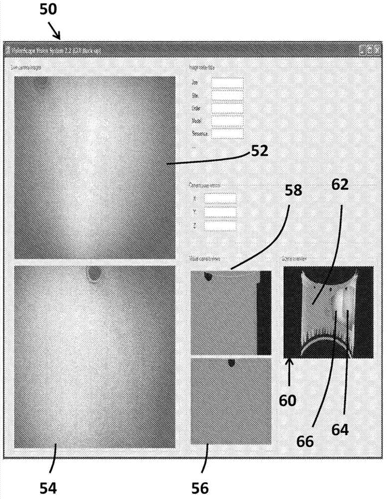 System and method for side by side virtual-real image inspection of a device