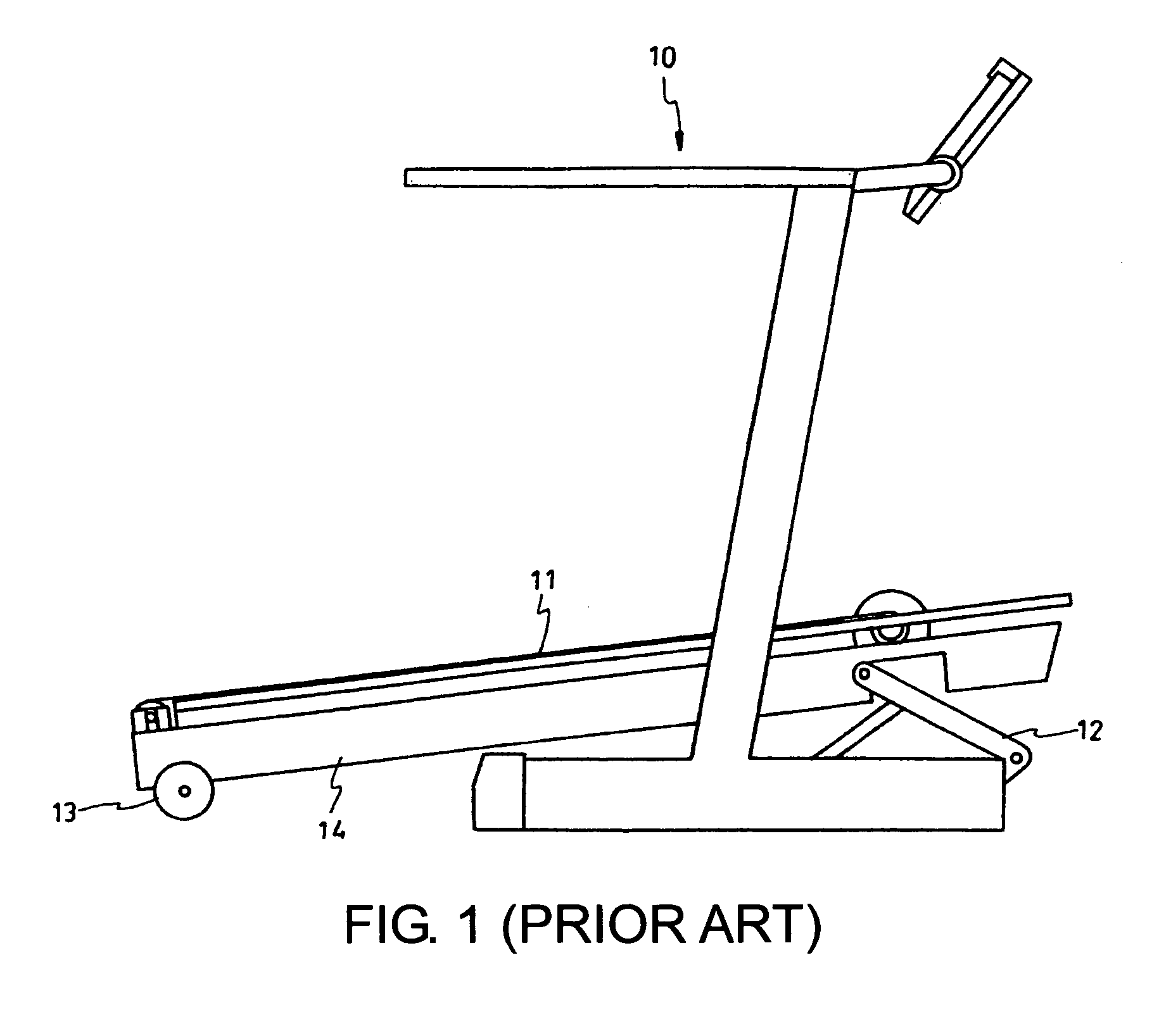 Shock absorption device of a running apparatus