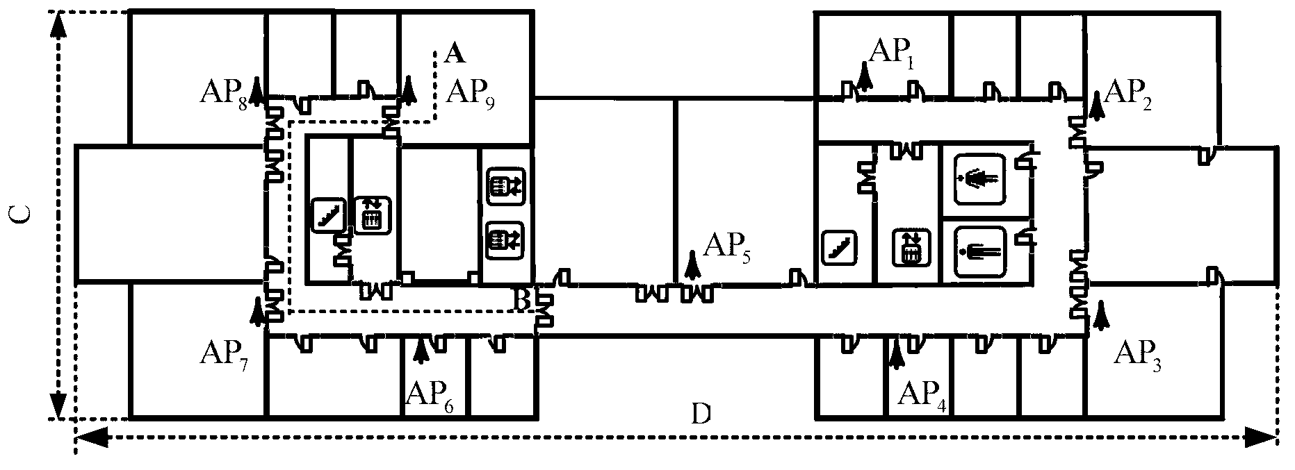 WLAN indoor positioning method based on matrix correlation