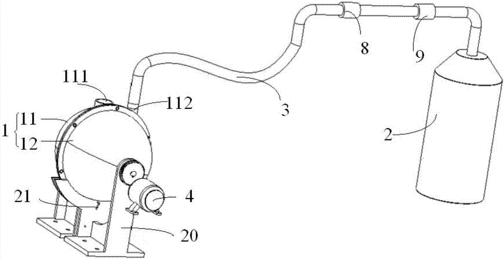 Device for recovering nitrogen element in aluminum ash