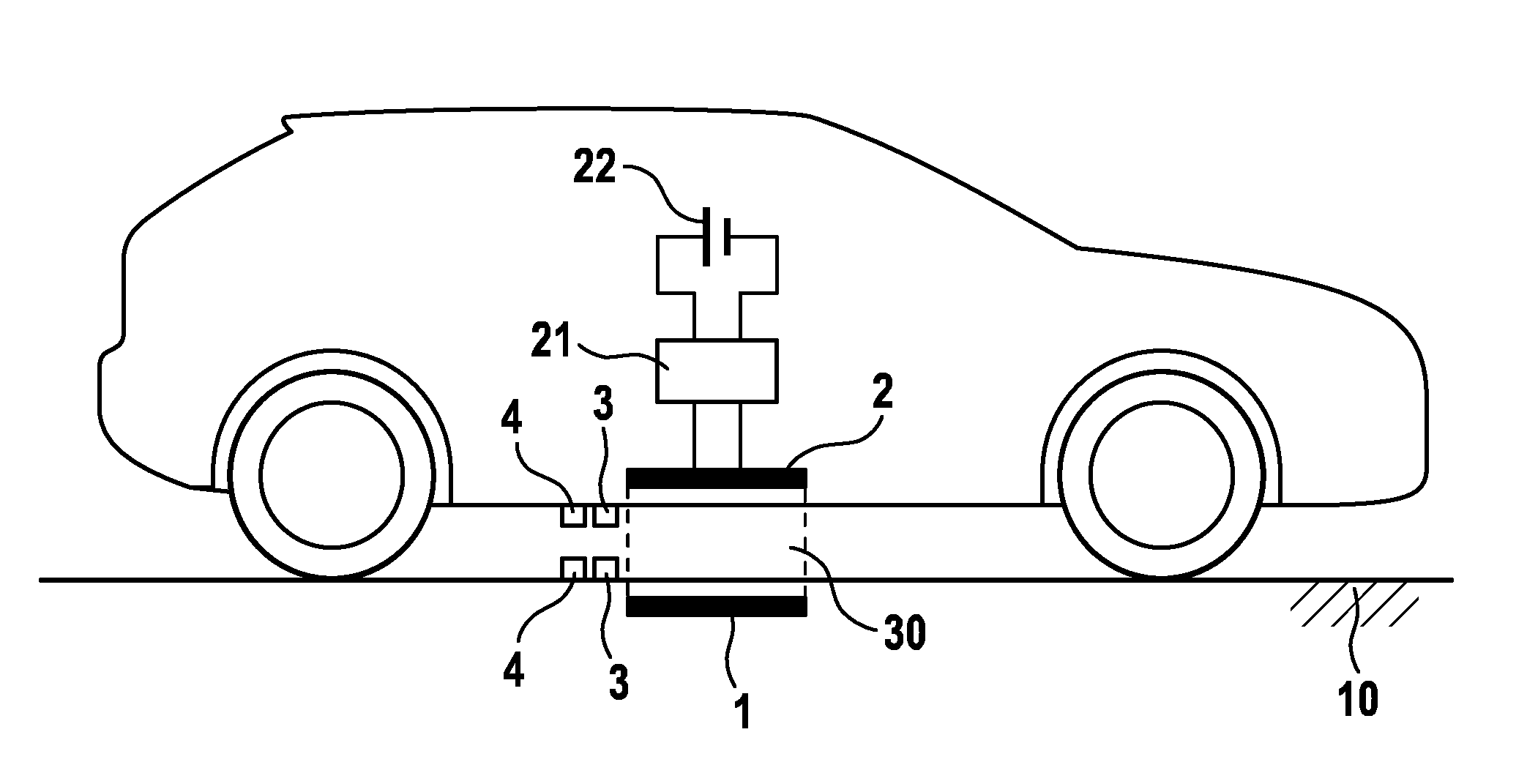 Device for inductively transmitting energy and method for operating an inductive energy-transmission device