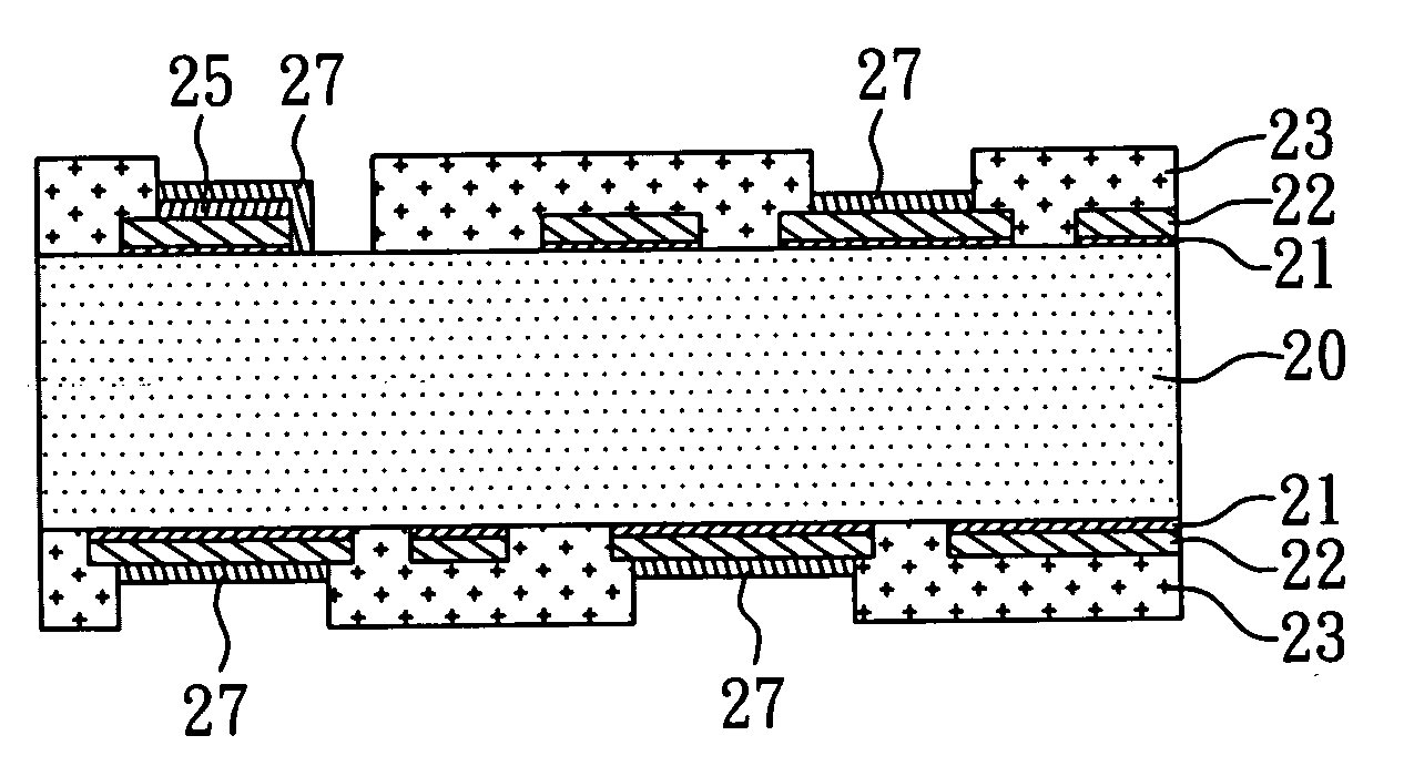 Substrate with surface finished structure and method for making the same