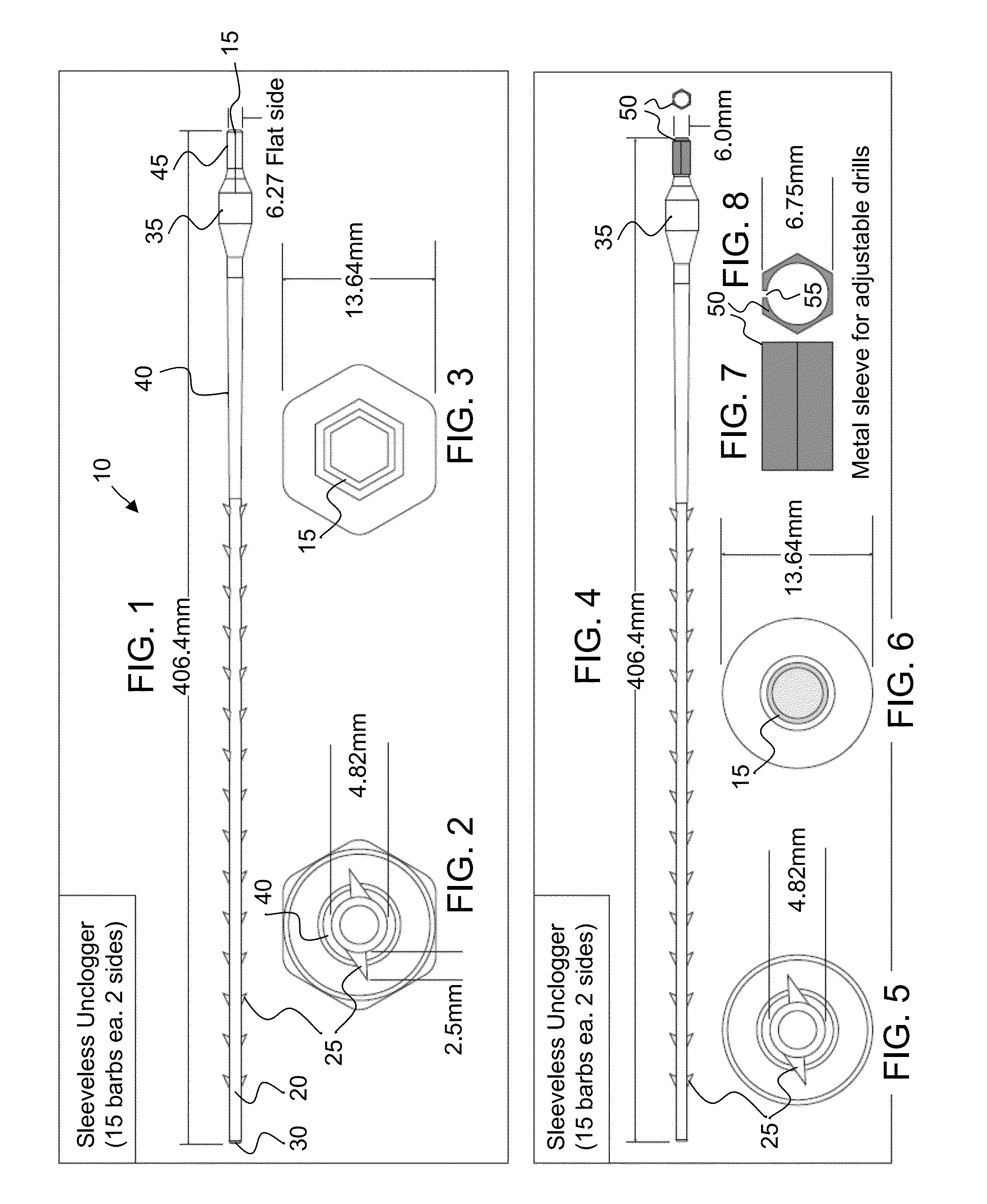 Powered drain unclogging attachment device