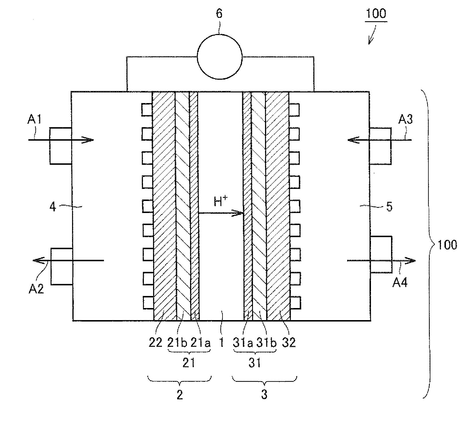 Solid polyelectrolyte type fuel cell and method of producing the same