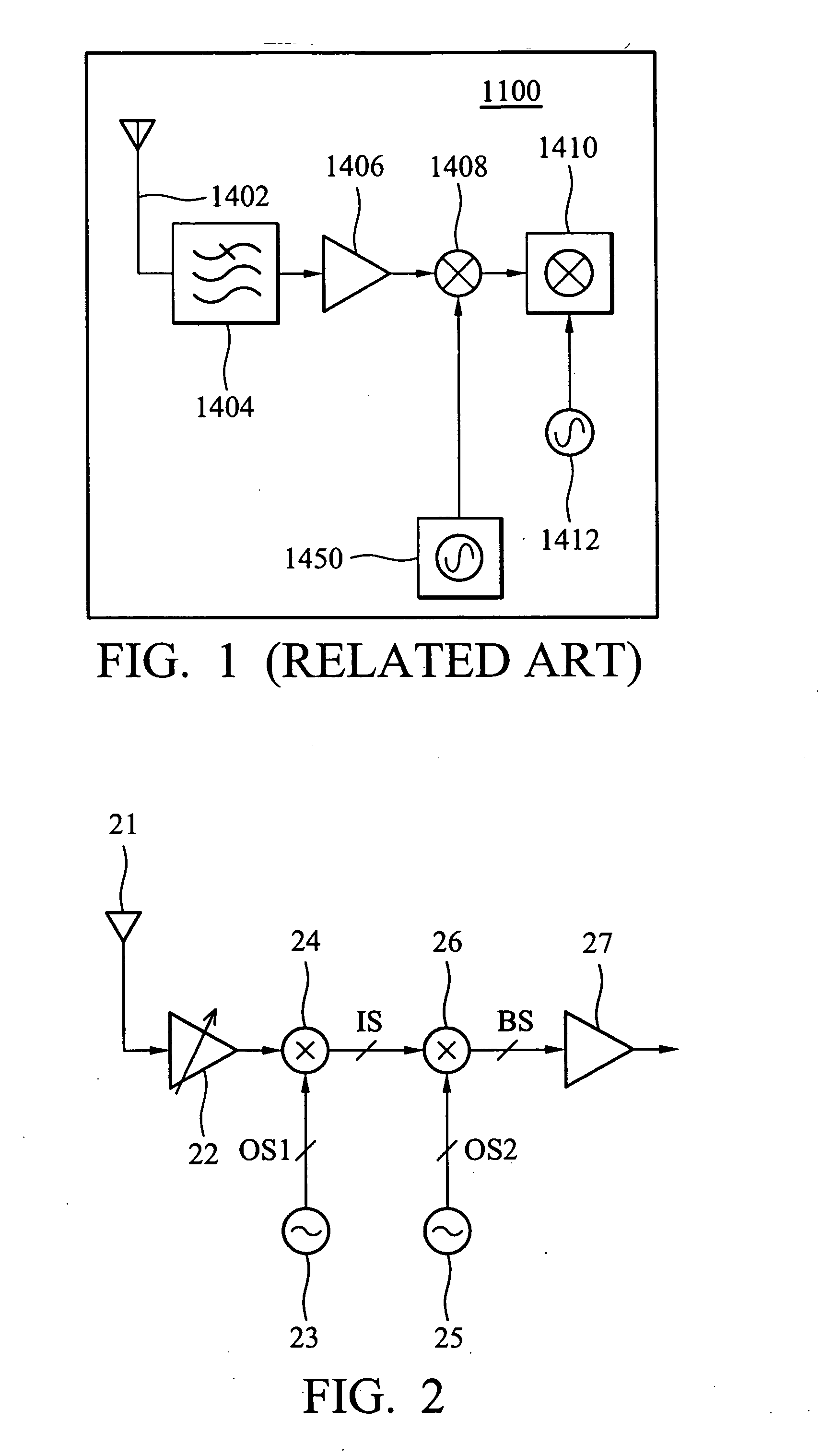 Frequency conversion in a receiver