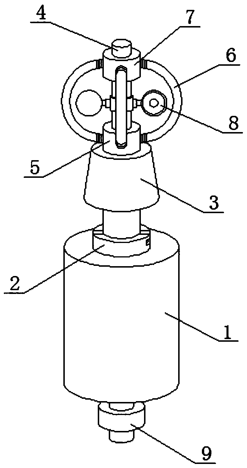 Novel wind cup anemometer