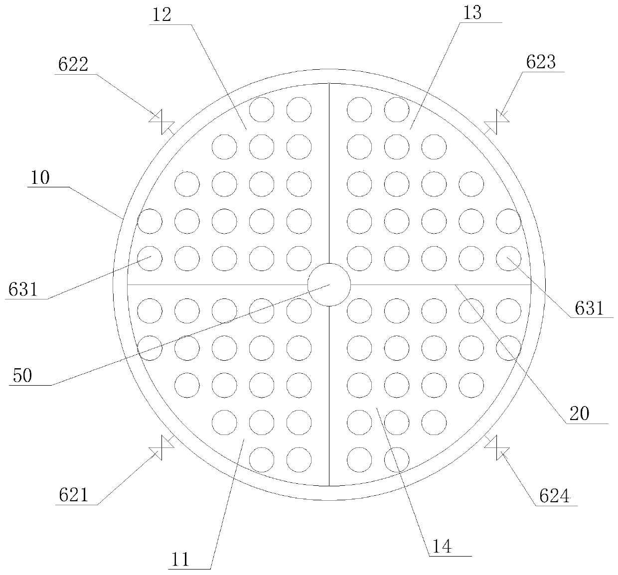 Continuous flow SBR domestic sewage treatment method and device