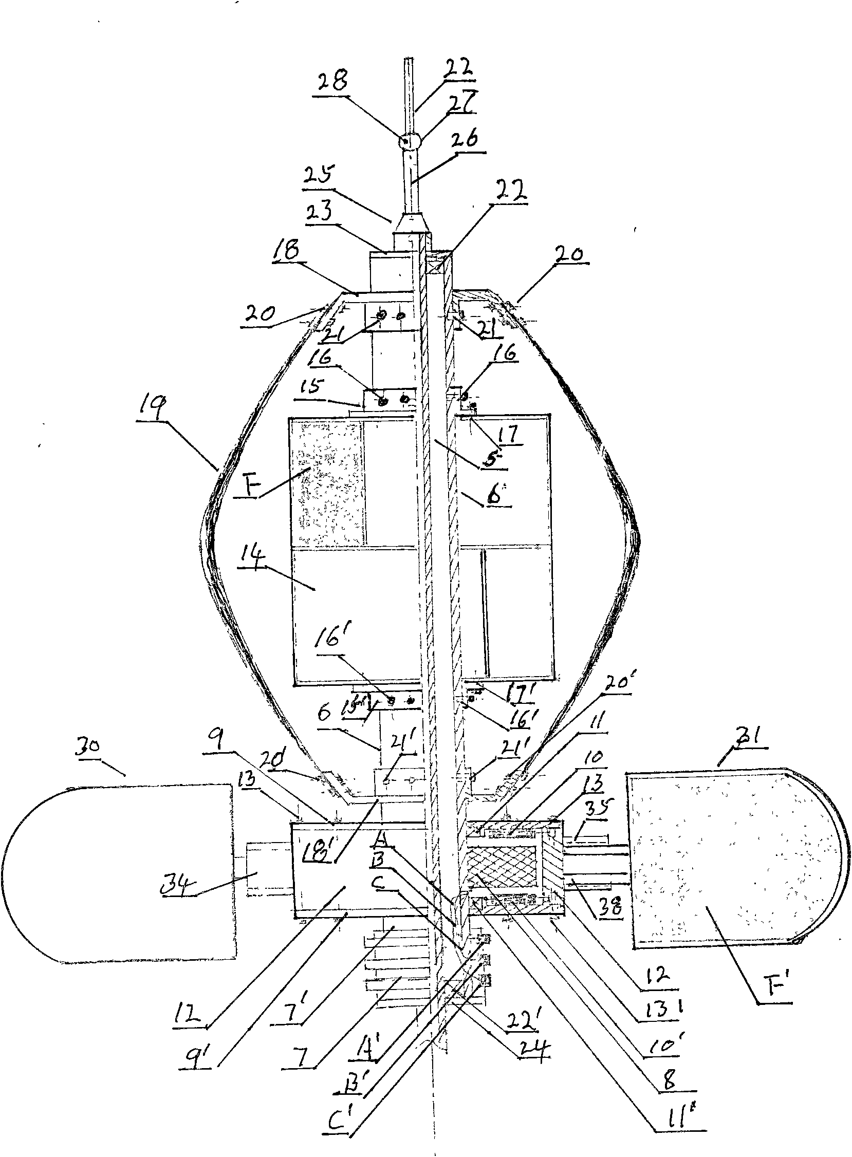 Bidirectional-rotation wind driven generation device