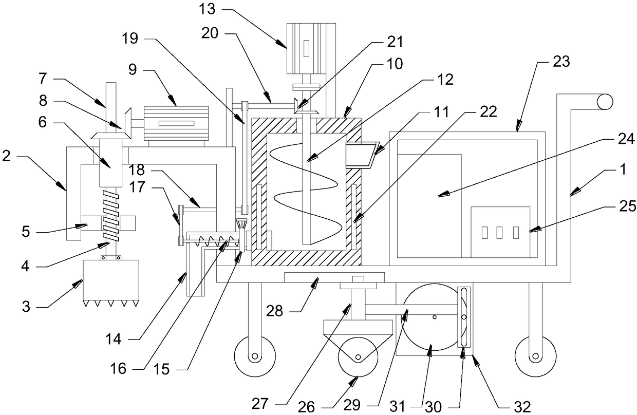 Asphalt spreading device for building