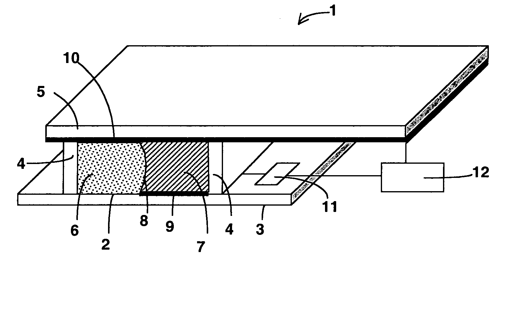 Microfluidic device wherein the liquid/fluid interface is stabilized