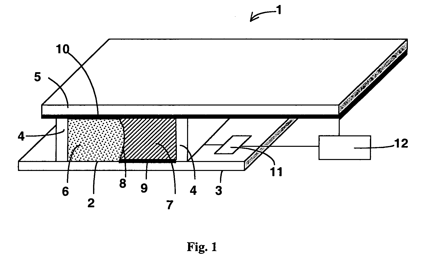 Microfluidic device wherein the liquid/fluid interface is stabilized